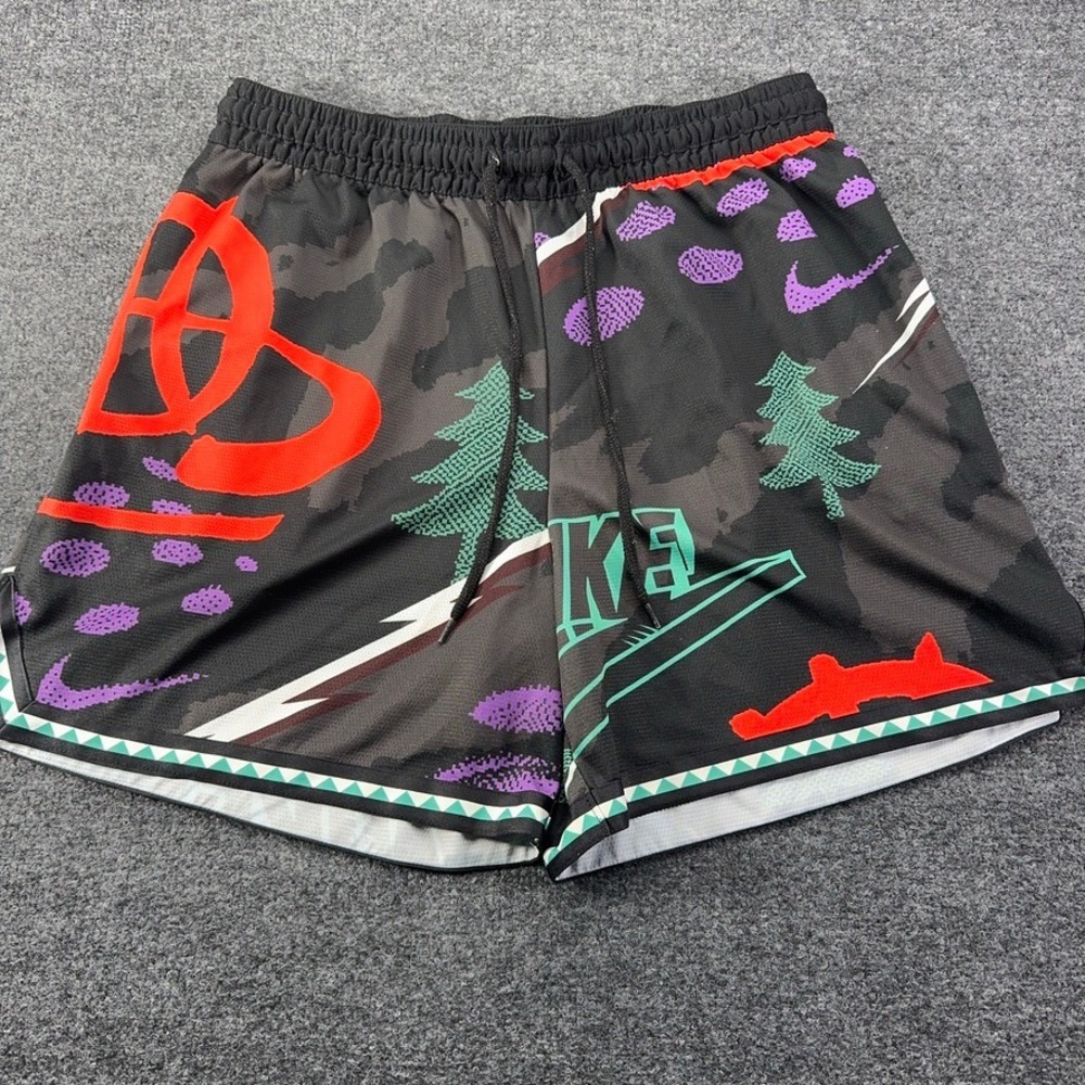 Nike Dri-FIT Basketball Shorts Mens XL Multicolor 8-Bit Pixel Graphic